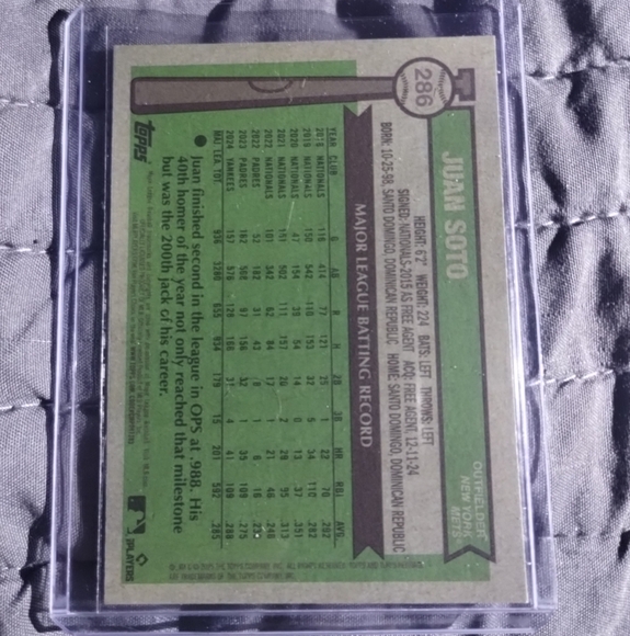 Juan Soto- 2025 Topps Heritage  #286 Chrome Pink Sparkle Refractor - Picture 2 of 2